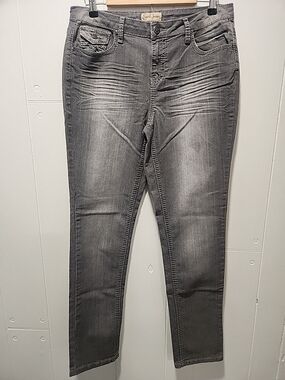Earl Jeans Charcoal Skinny Stretch Denim